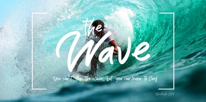 The Wave Font Poster 5
