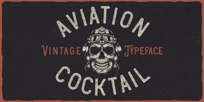 Aviation Cocktail Font Poster 5