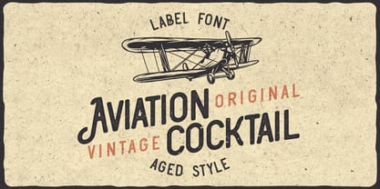 Aviation Cocktail Fuente Póster 8