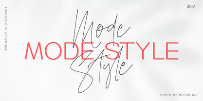 Mode Style Font Poster 10