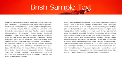 Brish Font Poster 8