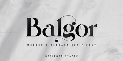 Balgor Font Poster 1
