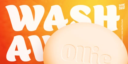 Orangina Font Poster 3