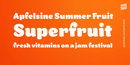 Orangina Font Poster 2