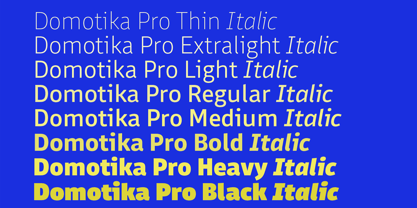 Domotika Pro Font Poster 4