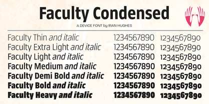 Faculty Font Poster 10
