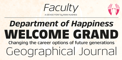 Faculty Font Poster 9