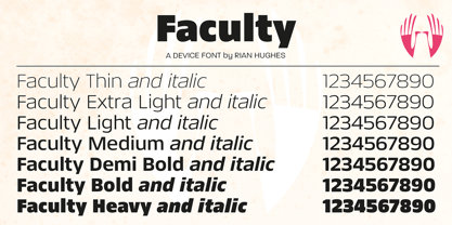 Faculty Font Poster 8