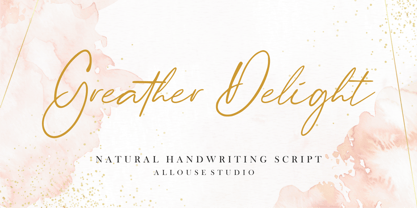 Greater Delight Font Poster 1