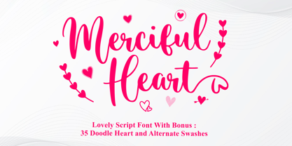 Merciful Heart Font Poster 1
