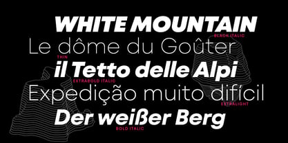 Mont Blanc Font Poster 2