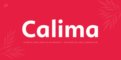 Calima Font Poster 1