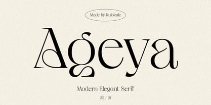 Ageya Font Poster 1