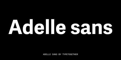 Adelle Sans police Poster 5