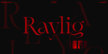 Raylig Font Poster 1