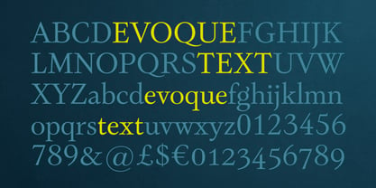 Evoque Text Font Poster 2