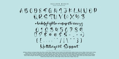 Ballon Midair Font Poster 8