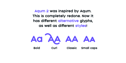 Aqum Two Font Poster 2
