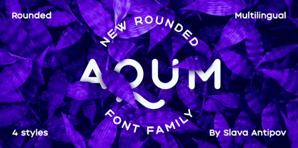 Aqum Two Font Poster 1