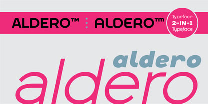 Aldero Font Poster 1