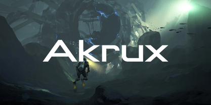 Akrux Font Poster 1