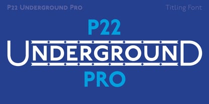 P22 Underground Pro Font Poster 6