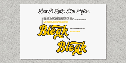 Bleck Stome Font Poster 7