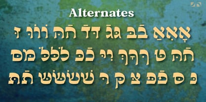 Pageantry Hebrew Font Poster 3