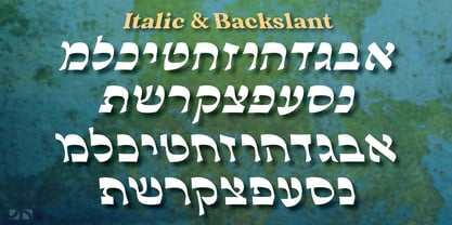 Pageantry Hebrew Font Poster 5