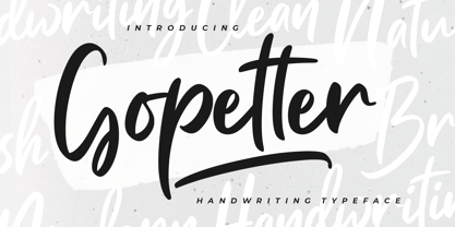 Gopetter Font Poster 1