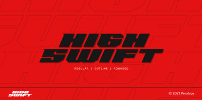 High Swift Font Poster 8