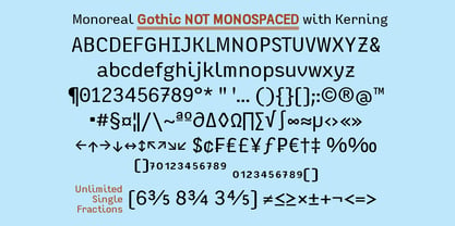 Monoreal Font Poster 8