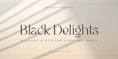 Black Delights Font Poster 1