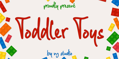 Toddler Toys Font Poster 1