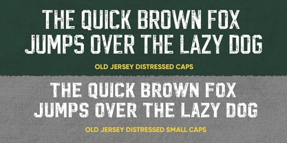Old Jersey Distressed Font Poster 2