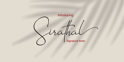 Sirathal Font Poster 1