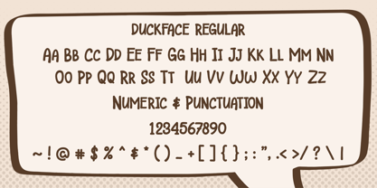 Duckface Font Poster 6