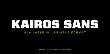 Kairos Sans Variable Police Poster 1