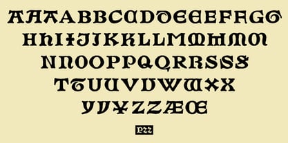 P22 Numismatic Font Poster 2