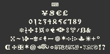 P22 Numismatic Font Poster 4