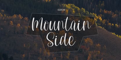 Mountain Side Font Poster 1