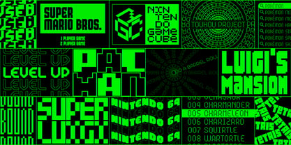 MultiType Pixel Font Poster 11
