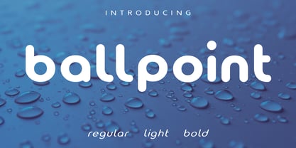 Ballpoint Font Poster 1