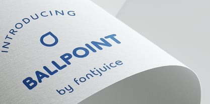 Ballpoint Font Poster 4