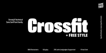 Crossfit Font Poster 10