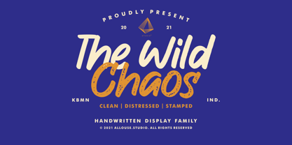 The Wild Chaos Font Poster 1