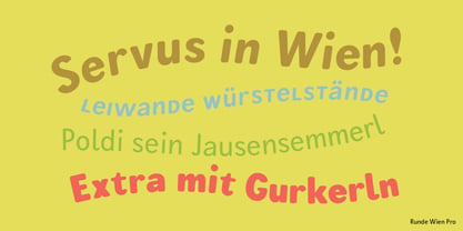 Runde Wien Font Poster 2