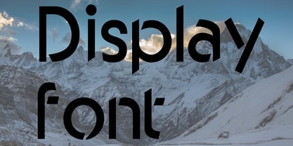 Alpine Mtn Font Poster 6