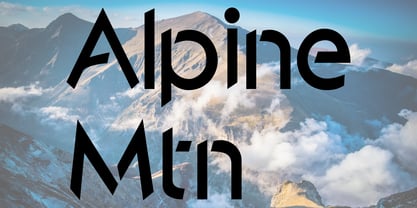 Alpine Mtn Font Poster 1