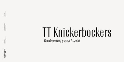 TT Knickerbockers Font Poster 1